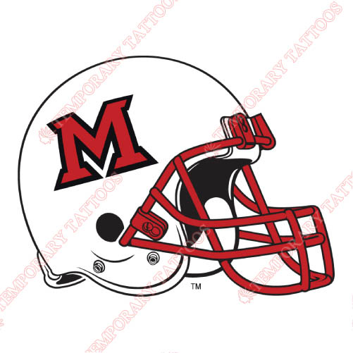 Miami Ohio Redhawks Customize Temporary Tattoos Stickers NO.5054